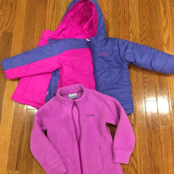 Columbia Other - Girl's Columbia reversible winter coat and fleece